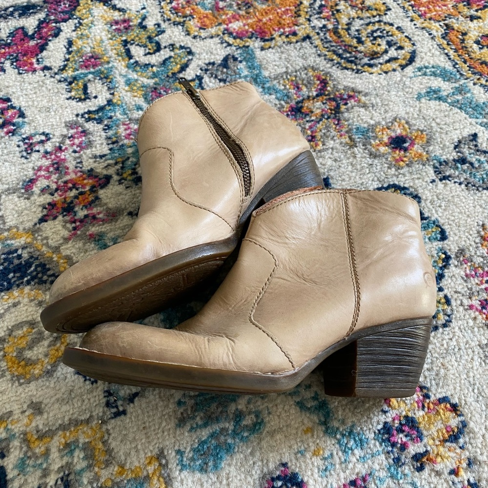 Born leather ankle boots